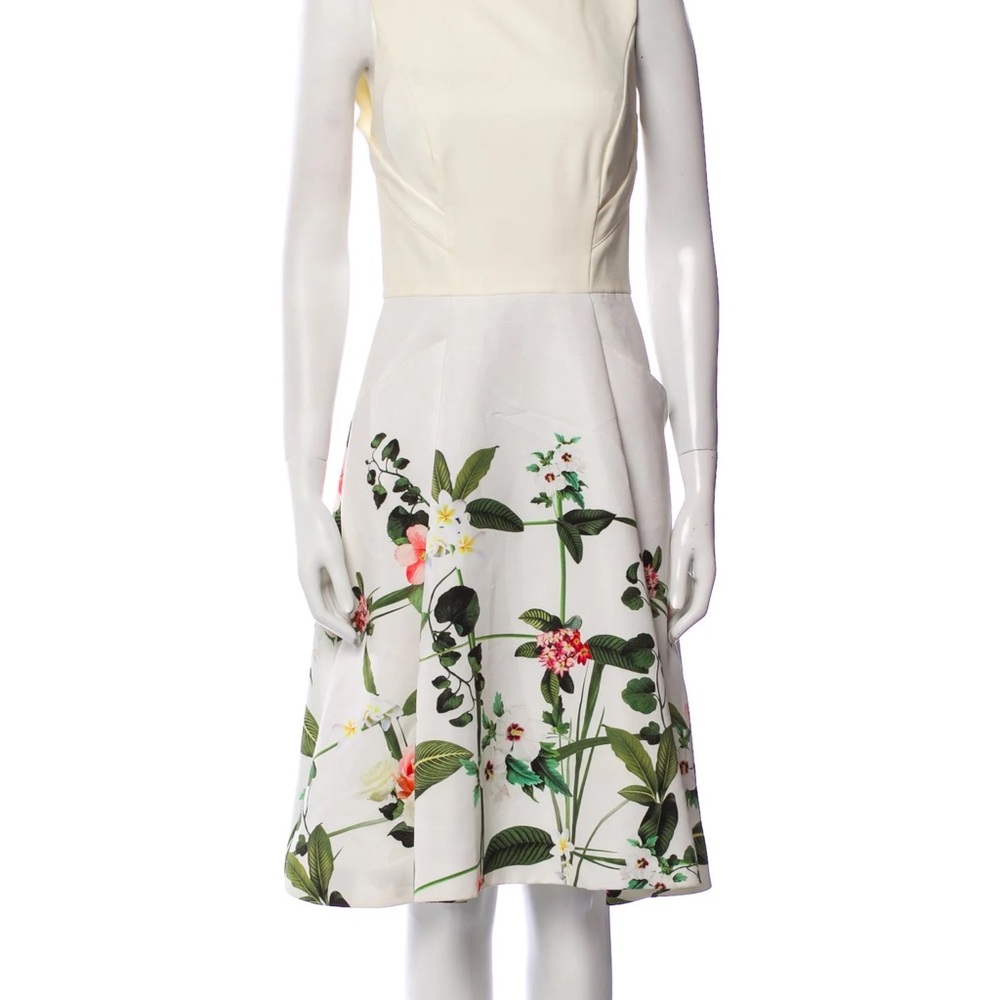 Ted Baker “Karolie” Secret Trellis Pleated Dress – Size 1 - Picture 5 of 8